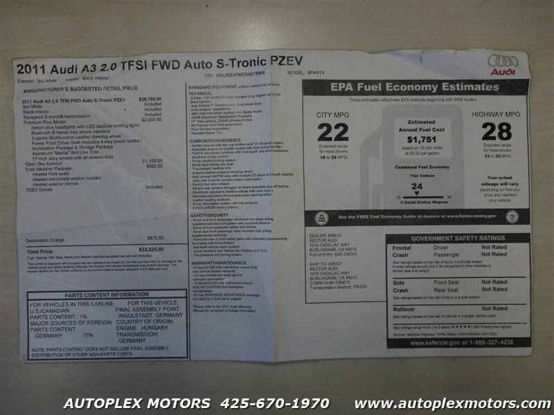 Used 2011 Audi A3 2.0T Premium Plus FWD image 39