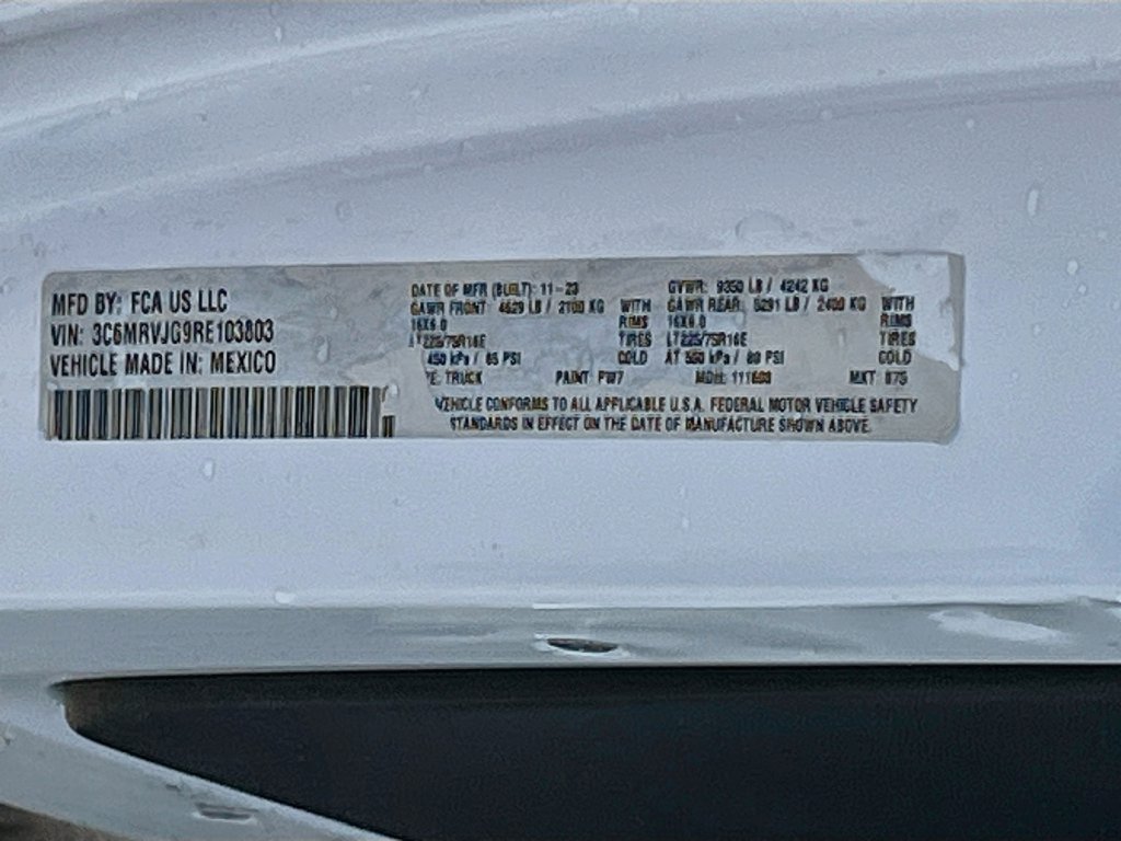 Used 2024 RAM ProMaster 3500 w/ Convenience Group FWD image 27