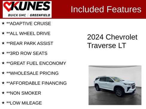Used 2024 Chevrolet Traverse LT AWD/4WD image 3