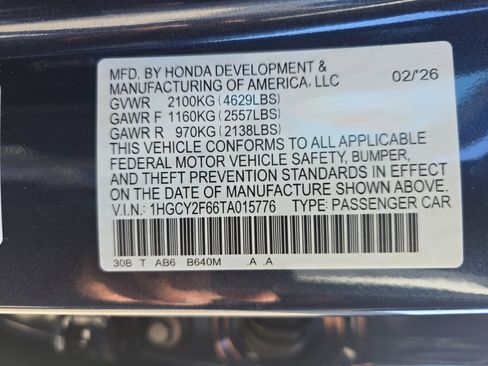 New 2026 Honda Accord EX-L image 36
