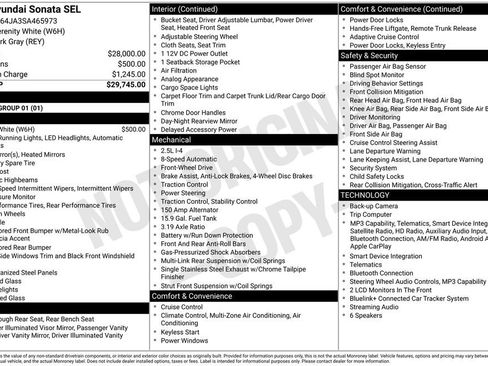 Used 2025 Hyundai Sonata SEL FWD image 2
