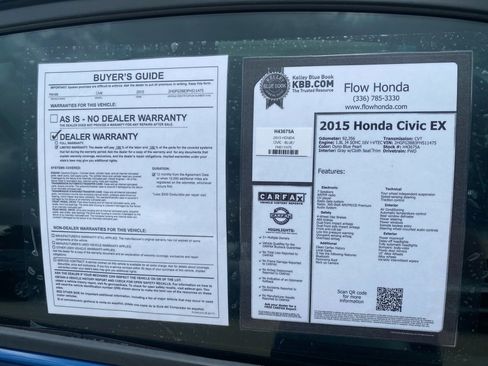 Used 2015 Honda Civic EX image 37