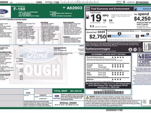 Used 2025 Ford F150 Platinum w/ FX4 Off-Road Package AWD/4WD image 9