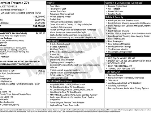 New 2026 Chevrolet Traverse Z71 w/ Driver Confidence Package AWD/4WD image 31