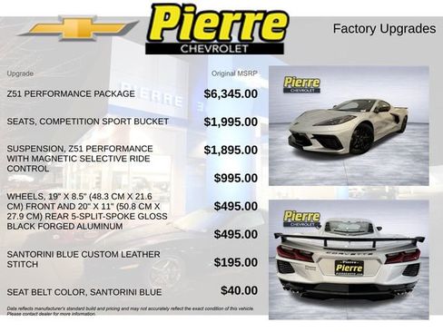 New 2026 Chevrolet Corvette Stingray Preferred Cpe w/ Z51 Performance Package image 13