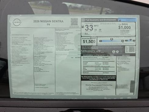 New 2026 Nissan Sentra SV FWD image 7