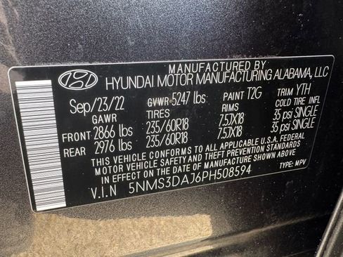 Used 2023 Hyundai Santa Fe SEL w/ Premium Package AWD/4WD image 29