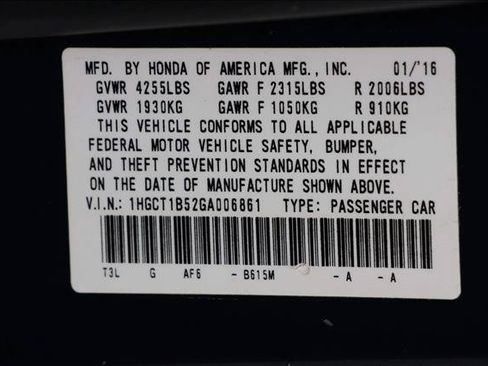 Used 2016 Honda Accord EX image 16