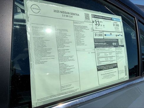 New 2025 Nissan Sentra SR w/ SR Premium Package image 14