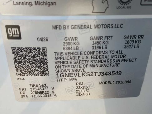 New 2026 Chevrolet Traverse RS AWD/4WD image 30