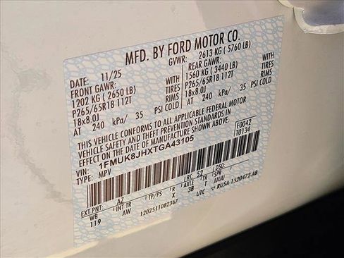 New 2026 Ford Explorer Tremor w/ Tremor Convenience Package image 18