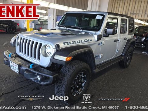 Used 2023 Jeep Wrangler Unlimited Rubicon 4xe w/ Steel Bumper Group image 1