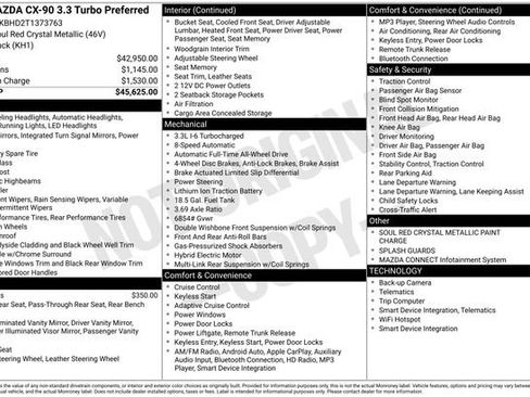 New 2026 MAZDA CX-90 3.3 Turbo w/ Preferred Package AWD/4WD image 5