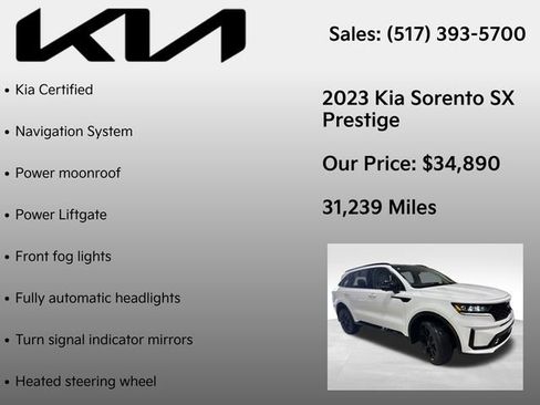 Used 2023 Kia Sorento SX AWD/4WD image 7