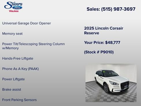 Certified 2025 Lincoln Corsair Reserve AWD/4WD image 22
