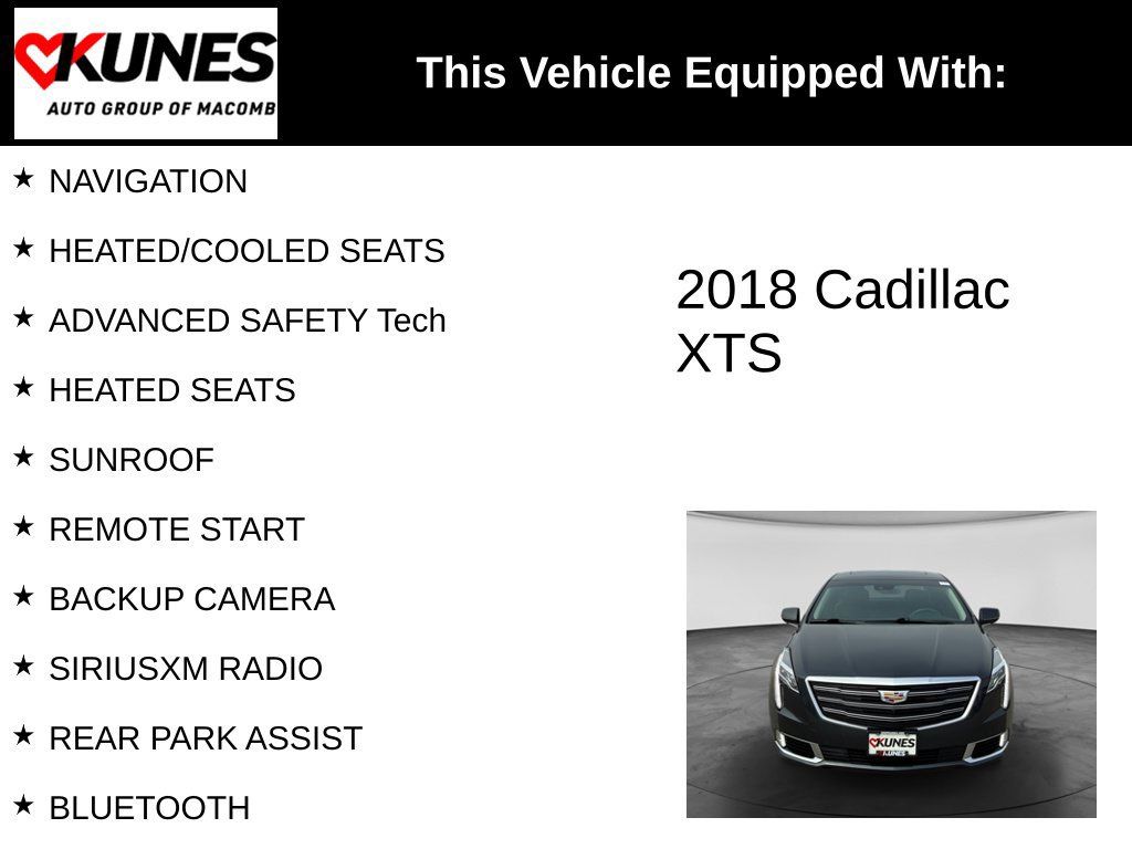 Used 2018 Cadillac XTS Luxury w/ Driver Awareness Package FWD image 3