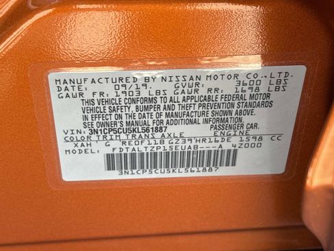 Used 2019 Nissan Kicks SR FWD image 35