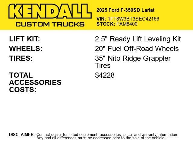 Used 2025 Ford F350 Lariat w/ FX4 Off-Road Package AWD/4WD image 2