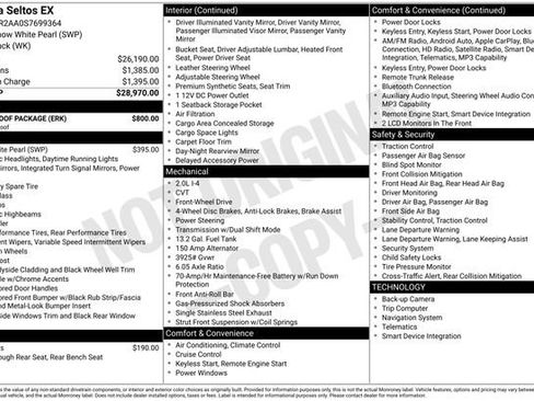 Certified 2025 Kia Seltos EX w/ EX Sunroof Package FWD image 20