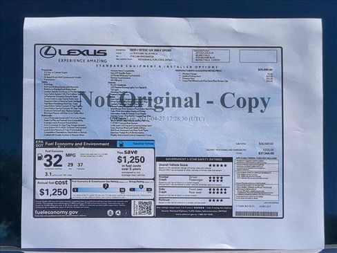 Used 2021 Lexus UX 200 F Sport w/ Accessory Package (Z2) FWD image 25