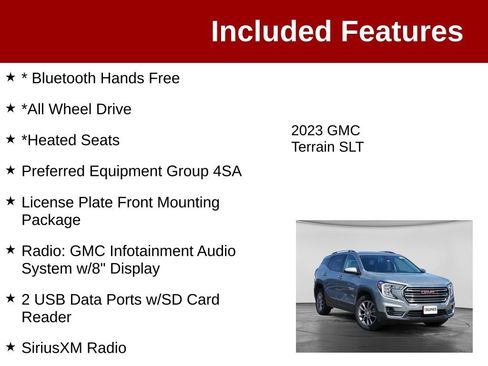 Used 2023 GMC Terrain SLT AWD/4WD image 3