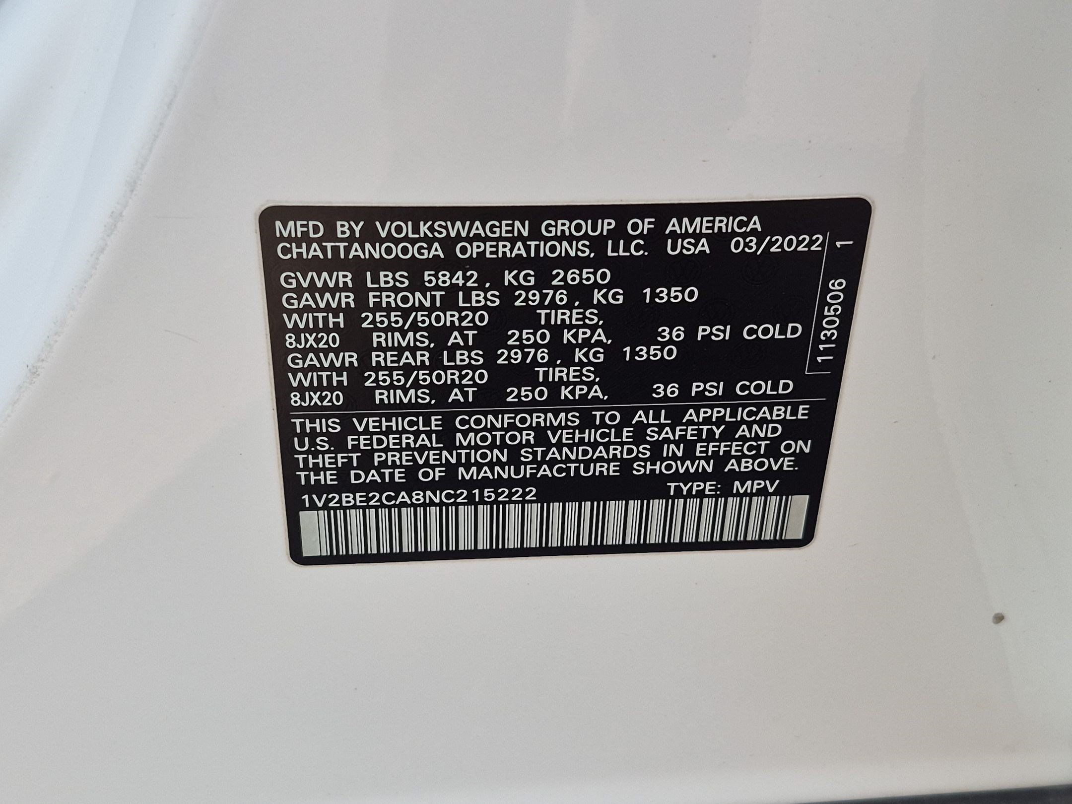 Used 2022 Volkswagen Atlas Cross Sport SEL AWD/4WD image 37