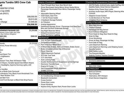 Used 2024 Toyota Tundra SR5 w/ SR5 Convenience Package image 40