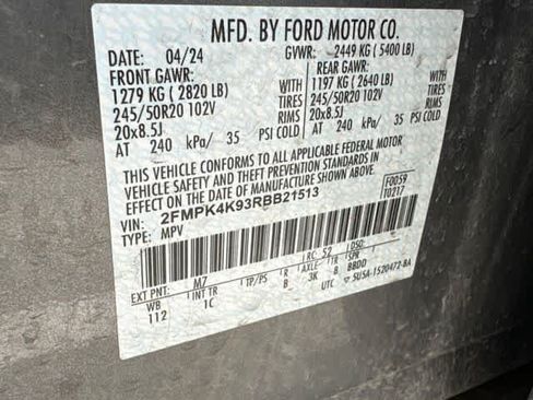 Used 2024 Ford Edge Titanium w/ Titanium Elite Package AWD/4WD image 25
