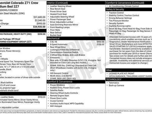 Used 2018 Chevrolet Colorado Z71 RWD image 7