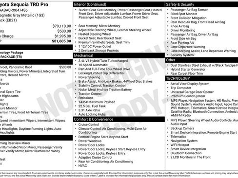 Used 2024 Toyota Sequoia TRD Pro AWD/4WD image 8