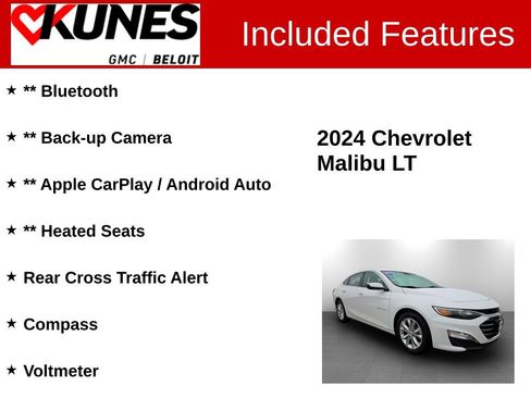 Used 2024 Chevrolet Malibu LT image 2