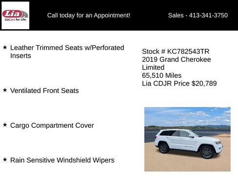 Certified 2019 Jeep Grand Cherokee Limited w/ Luxury Group II AWD/4WD image 21