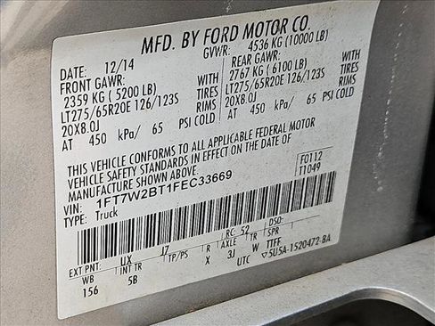 Used 2015 Ford F250 Lariat w/ Lariat Ultimate Package image 15