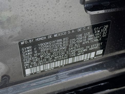New 2026 Honda HR-V EX-L image 38