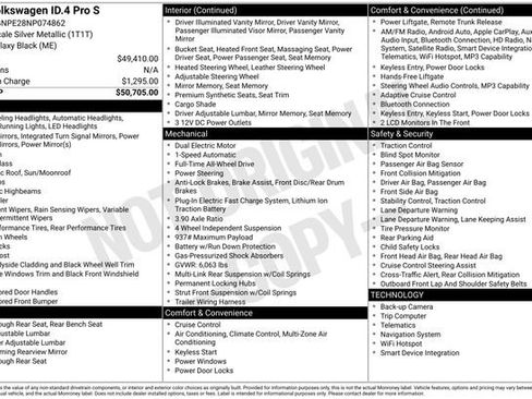 Certified 2022 Volkswagen ID.4 Pro S AWD/4WD image 37