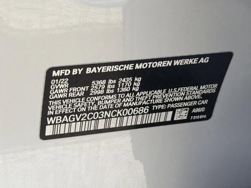 Used 2022 BMW 840i Gran Coupe w/ Comfort Seating Package RWD image 38