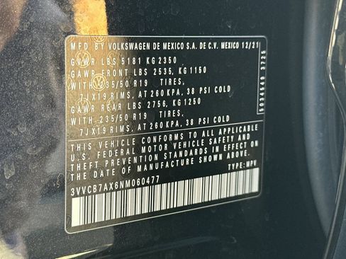 Used 2022 Volkswagen Tiguan SE R-Line FWD image 29