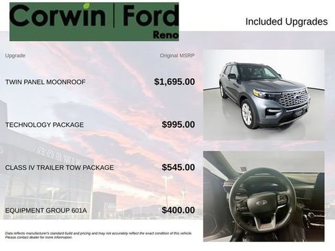 Used 2024 Ford Explorer Platinum w/ Technology Package AWD/4WD image 3