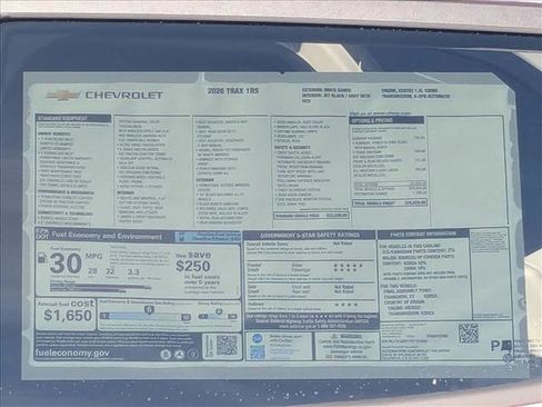 New 2026 Chevrolet Trax RS w/ Sunroof Package FWD image 18