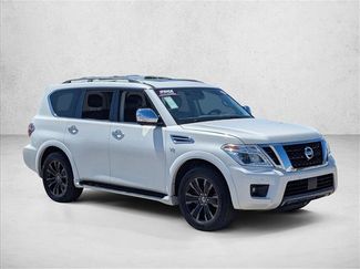 Used 2019 Nissan Armada Platinum w/ Captain's Chairs Package AWD/4WD video 3