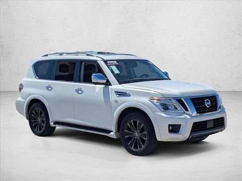 Used 2019 Nissan Armada Platinum w/ Captain's Chairs Package AWD/4WD image 3