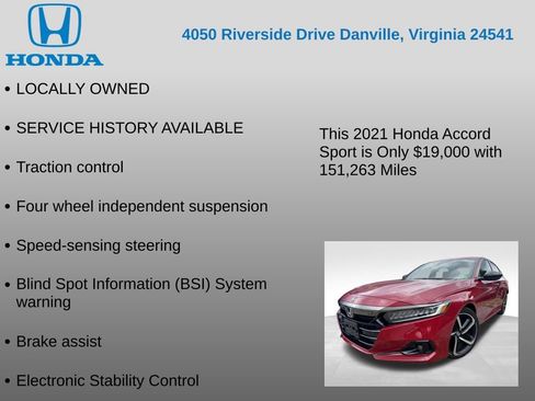 Used 2021 Honda Accord Sport image 7
