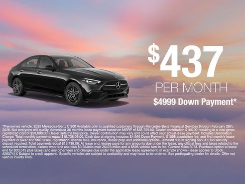 Certified 2025 Mercedes-Benz C 300 4MATIC Sedan image 3