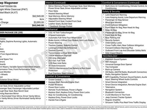 Used 2025 Jeep Wagoneer 4WD image 1