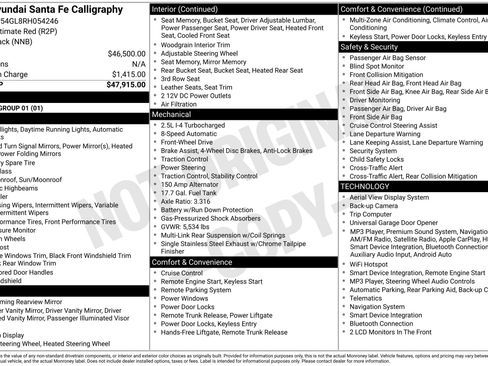 Used 2024 Hyundai Santa Fe Calligraphy FWD image 28