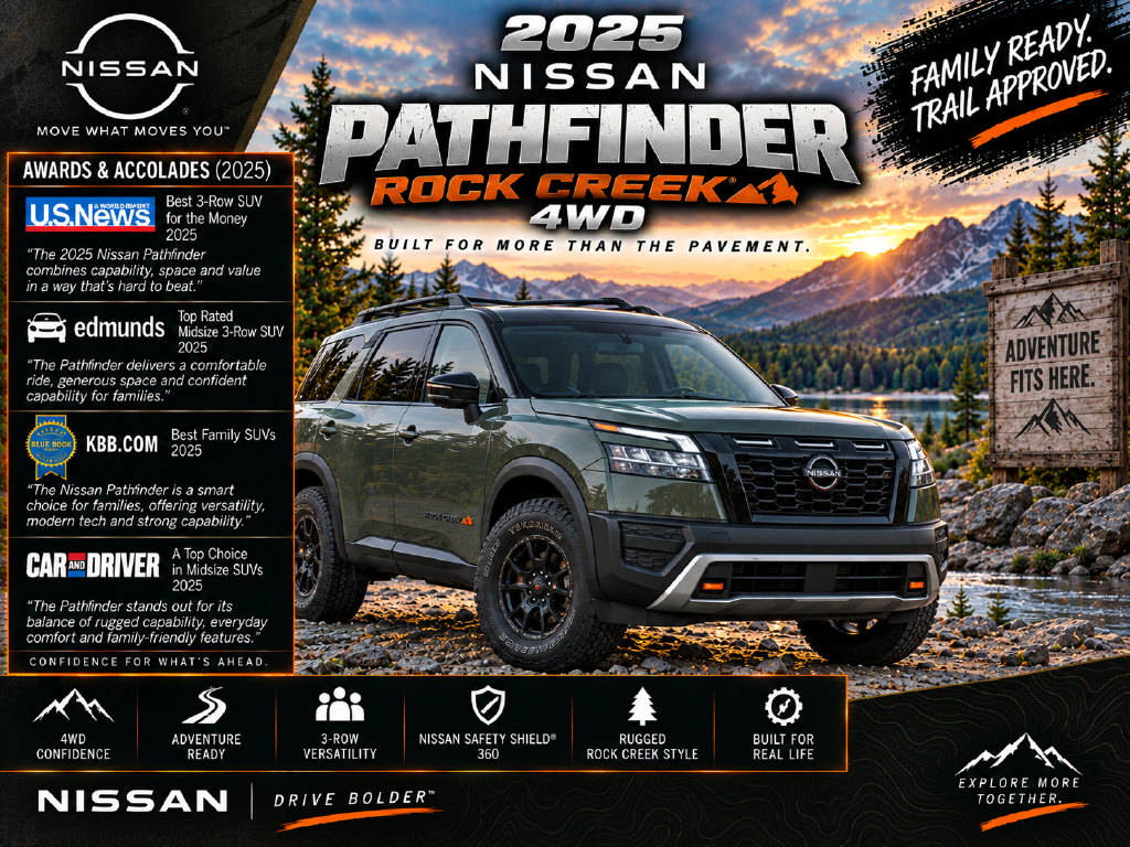Used 2025 Nissan Pathfinder Rock Creek AWD/4WD image 2