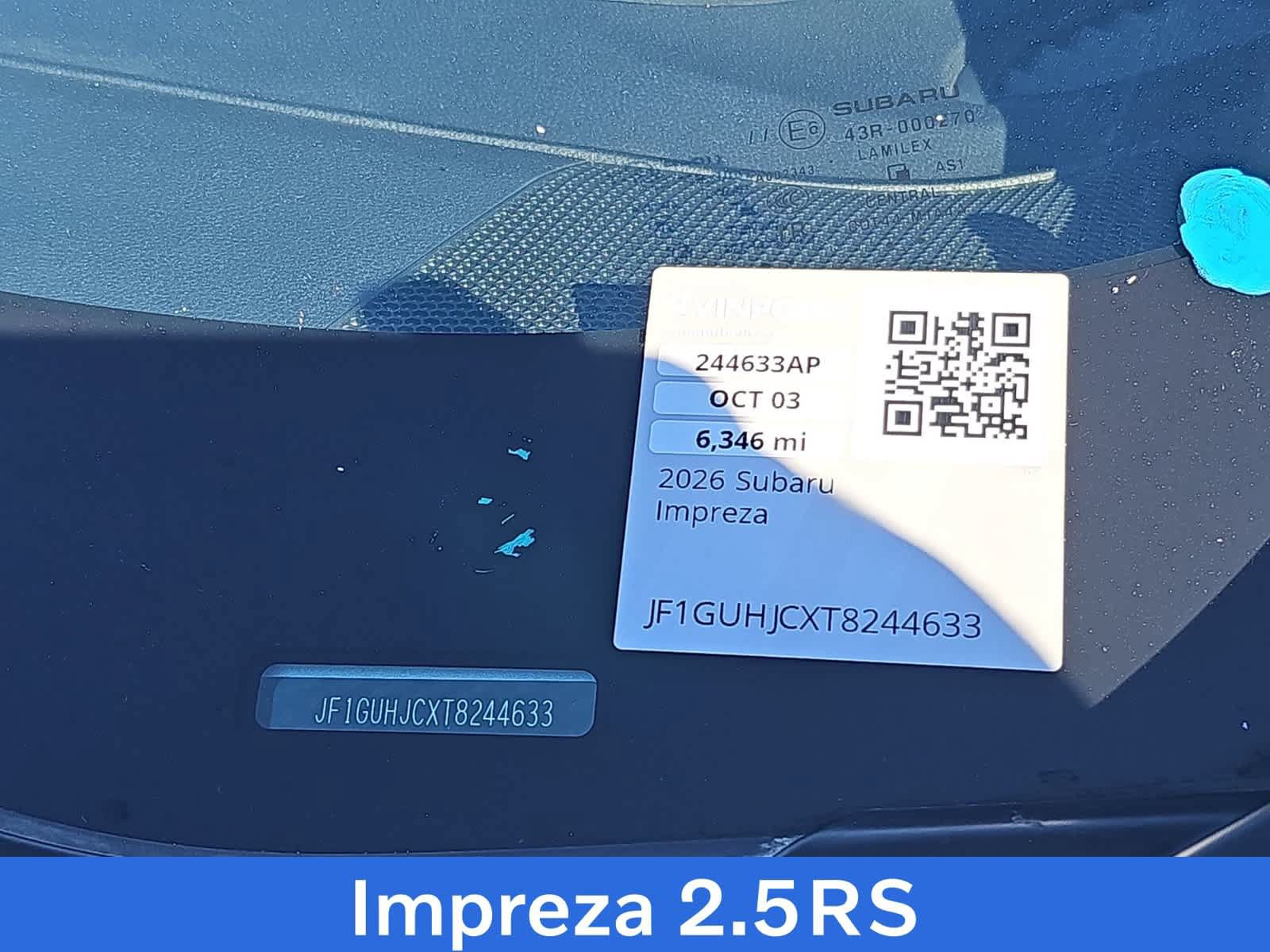 Used 2026 Subaru Impreza RS AWD/4WD image 25