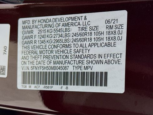 Certified 2021 Honda Pilot EX-L image 40