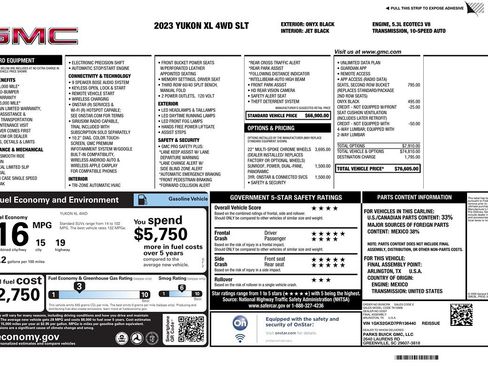 Used 2023 GMC Yukon XL SLT AWD/4WD image 2
