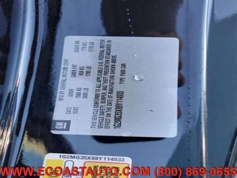 Used 2008 Pontiac Solstice GXP w/ Premium Package RWD image 12